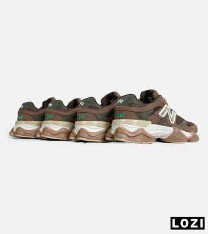 کفش کتانی مردانه و زنانه قهوه ای سبز NEW BALANCE 9060 مدل 7032