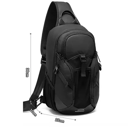 کیف کراس بادی مردانه بنج اصل Bange BG-77120 ضد آب USB دار