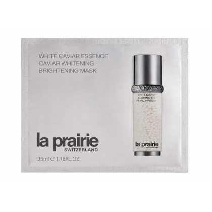 ماسک ورقه‌ای روشن‌کننده و درخشان‌کننده لا پریری وایت کاویار (La Prairie White Caviar Essence Brightening Mask)