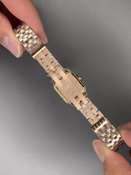 ساعت مچی کارتیه پنتر بند رزگلد دورنگین Cartier Panthere