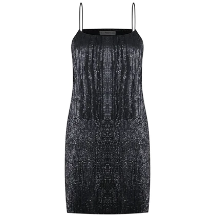 پیراهن مجلسی زنانه مشکی MANGO