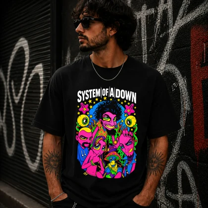 تیشرت طرح سیستم آو داون system of a down کد 04