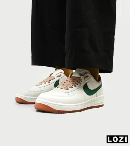 کفش مردانه و زنانه سفید سبز NIKE AIR FORCE مدل 4545
