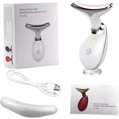 ماساژور گردن و صورت چندمنظوره با نوردرمانی و لیفتینگ تیروس مدل ES1081