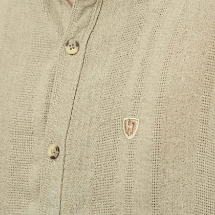 پیراهن آستین بلند کنفی مردانه مدل 61011037