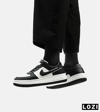 کفش کتانی بزرگ پا مشکی سفید نایک NIKE AIR FORCE