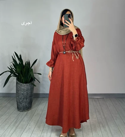 پیراهن مانتویی درفام