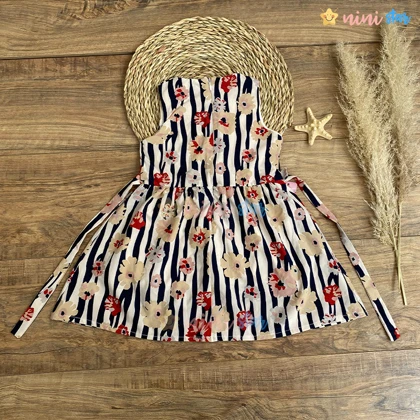 سارافون نخی گل‌دار گل کرم