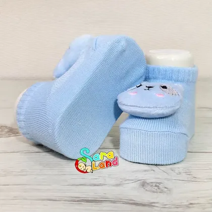 جوراب عروسکی نوزاد مدل گربه