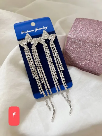 گوشواره مجلسی فول نگین