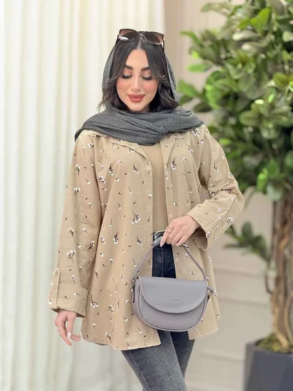 شومیز آستین پاگن طرح قاصدک