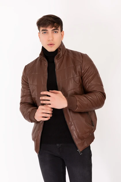 کت و کاپشن مردانه new-venture-gian-ferre-solid-leather