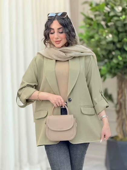مانتو دو دکمه یسنا