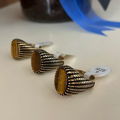 انگشتر مردانه استیل کد am10033