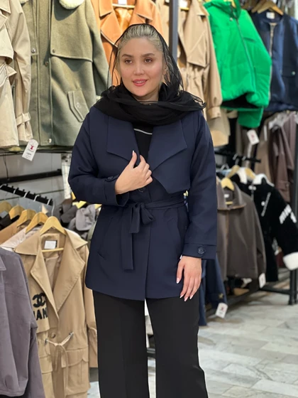 مانتو زنانه کجراه مدل شنل دار