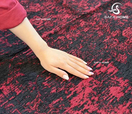 زیر سفره ای 3 متری طرح پتینه مشکی قرمز