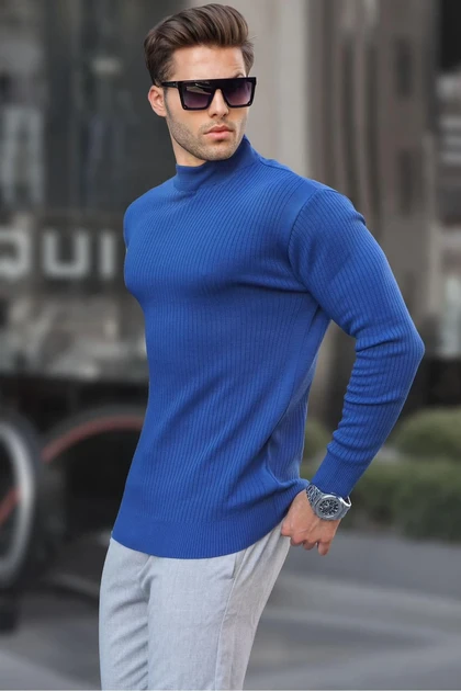 ژاکت بافتنی مردانه Indigo Turtlenck 6822