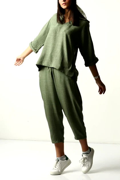 شومیز جلو بسته یقه برگردان زنانه