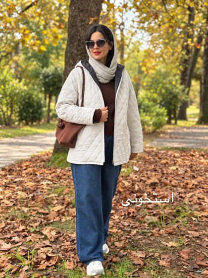 کاپشن زنانه کلاهدار آستردار ونوس