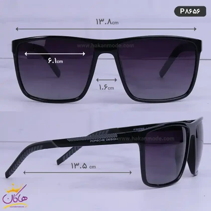 عینک اورجینال مشکی پورشه مدل p8656