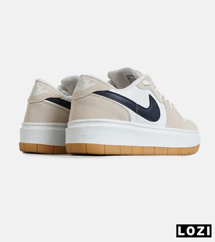 کفش مردانه و زنانه کرم سفید سرمه ای NIKE AIR FORCE مدل 7813