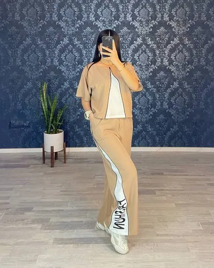 ست کراپ و شلوار کد : 7339
