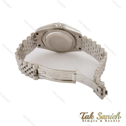 ساعت رولکس مردانه دیت جاست 2 سیلور صفحه آبی ایندکس نگین Rolex-5359-G