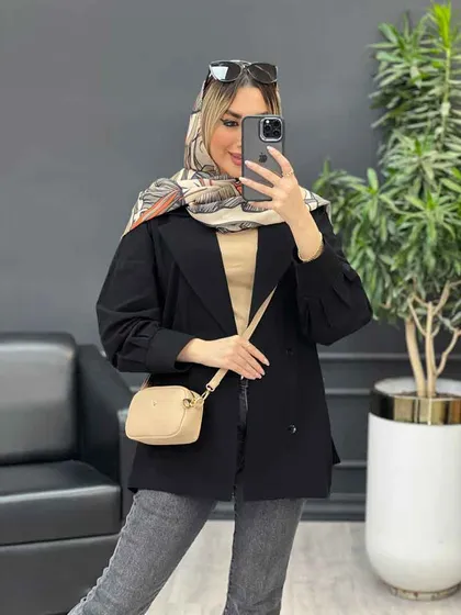 مانتو لینن پشت پاگن دو جیب