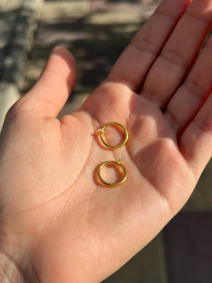 پیرسینگ فیک لب و گوش فنری