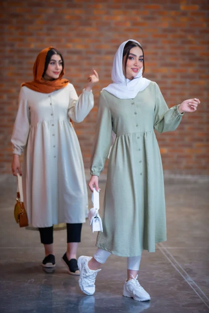 مانتو لوئیز جودون یقه هفت بلند