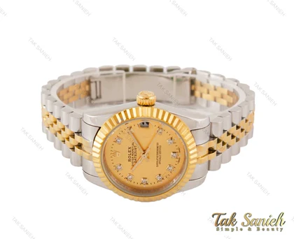 ساعت مچی رولکس زنانه صفحه طلایی Rolex-3637-L