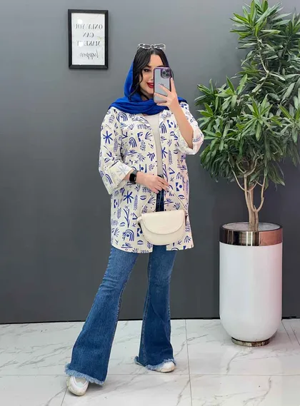 شومیز طرحدار سنتی