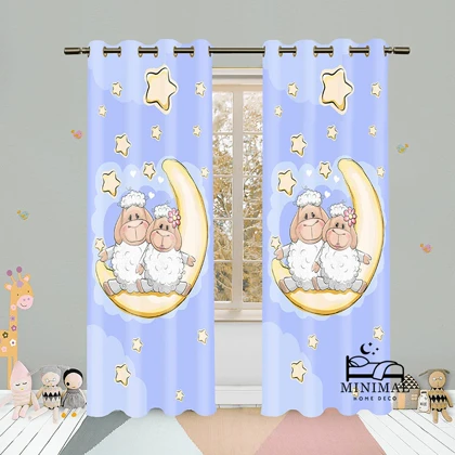 پرده کودک طرح بره W5046