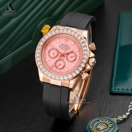 ساعت دیتونا صفحه صورتی Rolex Cosmograph Daytona 40PD