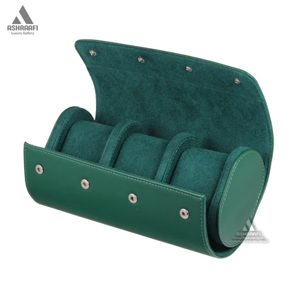 جعبه ساعت سه عددی Leather Travel Watch Case 3-G