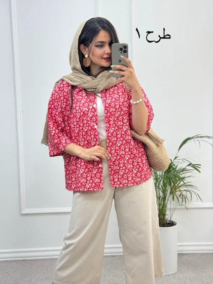 مانتو شومیزی پرگل