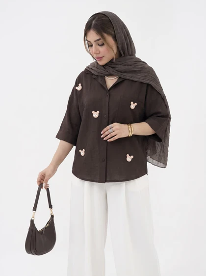 شومیز ینزی عروسکی تک جیب