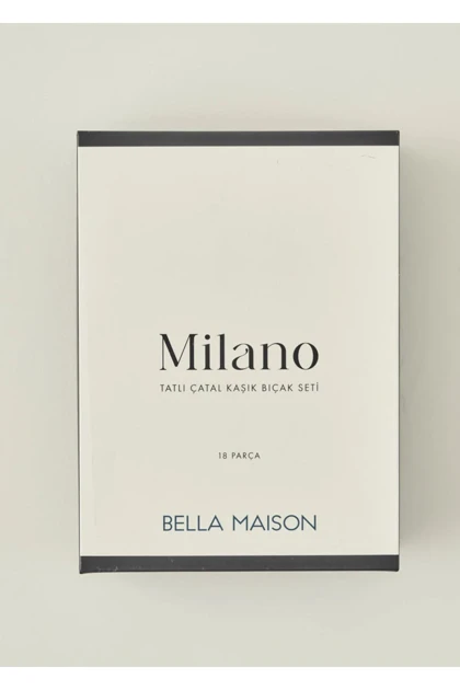 سرویس قاشق چنگال چاقو Bella Maison مدل Milano استیل ضدزنگ - نقره‌ای