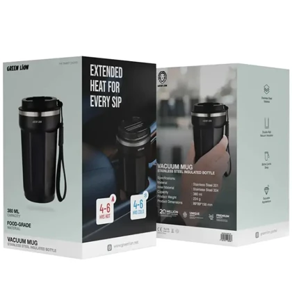 ماگ مسافرتی 380 میلی‌لیتری گرین لاین GNVCMC380ML