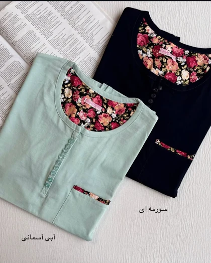 تیشرت یقه دکمه دار سایز بزرگ