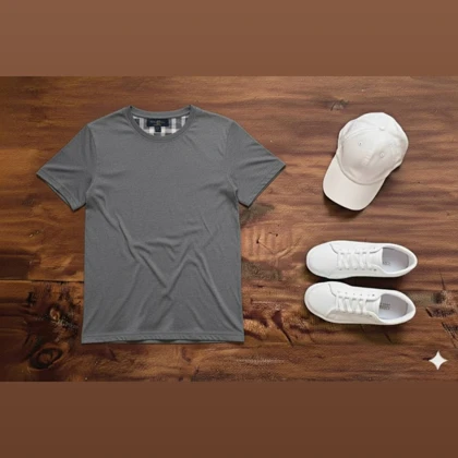 تیشرت نخ پنبه ساده روگاچی