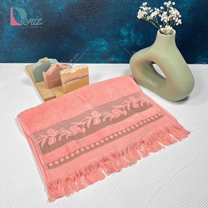 حوله دستی توسان رنگ گلبهی