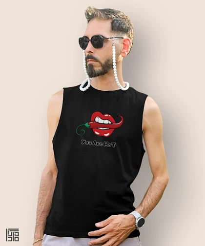 تاپ مردانه و زنانه (You are hot) طرح فلفل