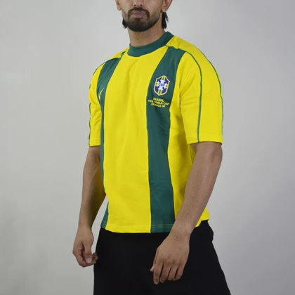 تیشرت فوتبالی برزیل مدل Nike-ZRA-4D0663 زرد