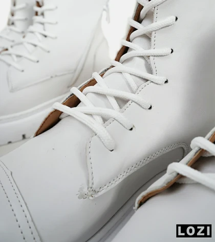 نیم بوت چرمی مردانه سفید Timberland