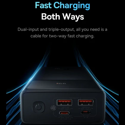 پاوربانک 10000 تایپ سی و USB-A بیسوس Baseus PPXJ1030 P10022907113-00 توان 30 وات