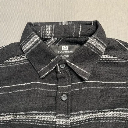 پیراهن پاییزه مردانه Striped Casual Shirt