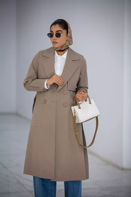 مانتو پارکا بلند ژیله دار الیکا
