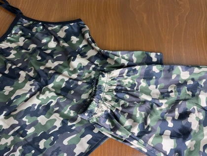 ست تاپ و شلوارک طرح چریکی 029