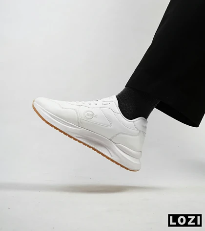 کفش کتانی کژوال مردانه سفید BERSHKA